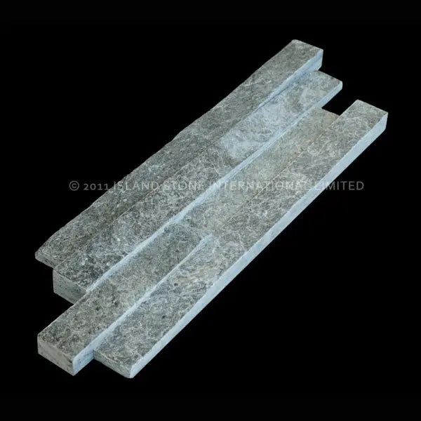 Shop Island Stone Cladding Rustic Silver Quartzite 4x23 | Artistic Tile & Stone