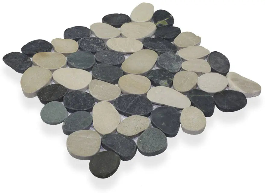 Shop Level Pebble Black & Tan 11-3/4 x 11-3/4 |   Artistic Tile & Stone