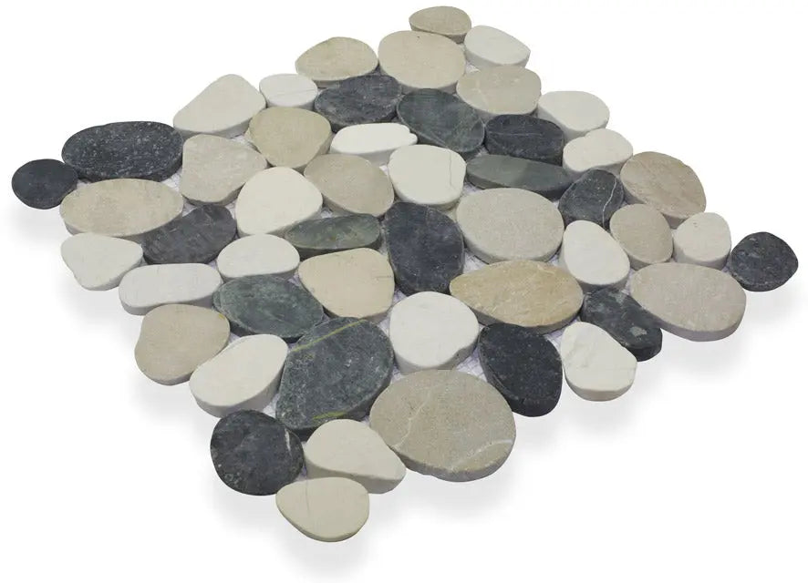 Shop Island Stone Level Pebble Poppy Seed 11-3/4 x 11-3/4 | Artistic Tile & Stone