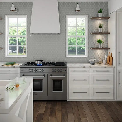 Shop Hex Fog Gloss 10-1/4 x 11-3/4 |   Artistic Tile & Stone