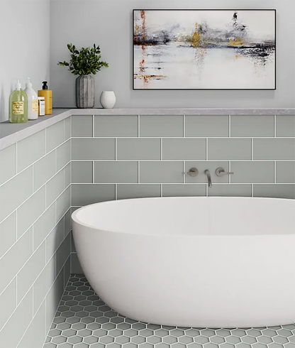 Shop Hex Fog Matte 10-1/4 x 11-3/4 |   Artistic Tile & Stone