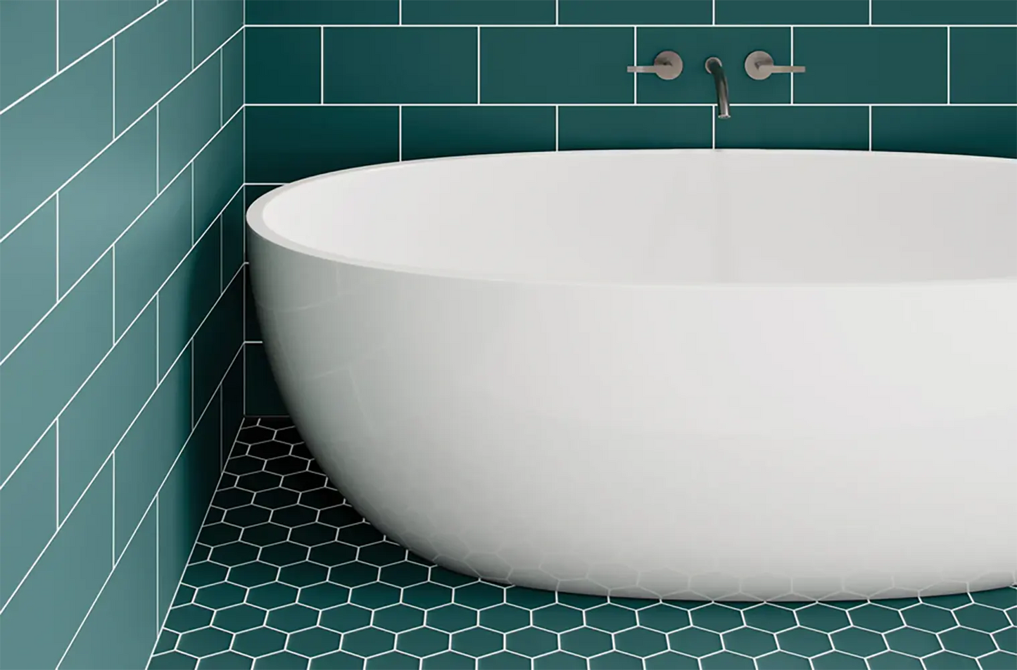Shop Hex Lagoon Matte 10-1/4 x 11-3/4 |   Artistic Tile & Stone