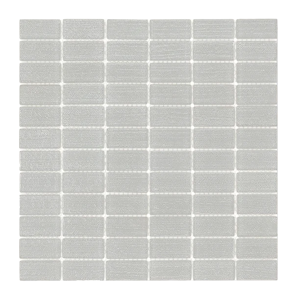 Island Stone Glass Cascade Fog 1x2 Mosaic