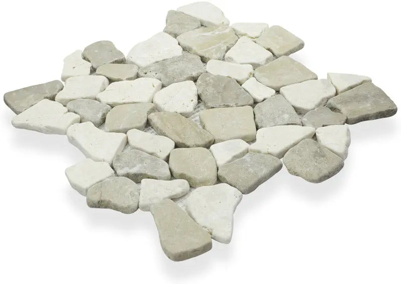 Random Beige & Tan Marble Mix 12x12 