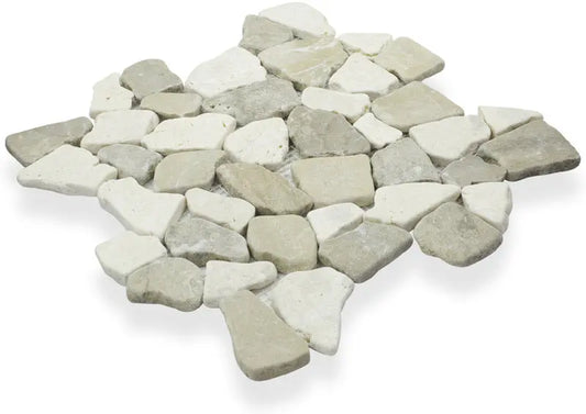 Random Beige & Tan Marble Mix 12x12 