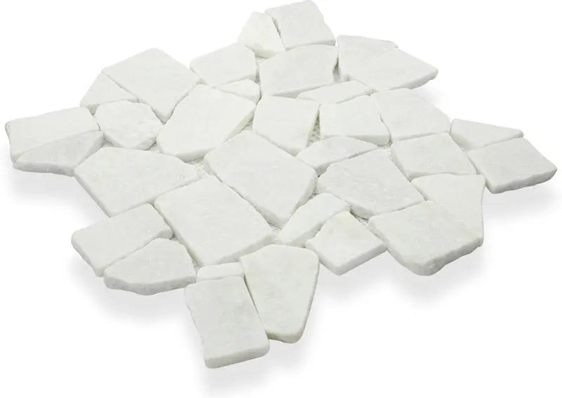 Shop Island Stone Random White Marble 11-3/4 x 11-3/4 | Artistic Tile & Stone