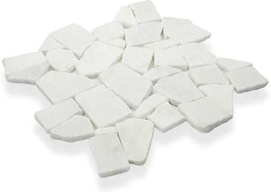 Shop Island Stone Random White Marble 11-3/4 x 11-3/4 | Artistic Tile & Stone