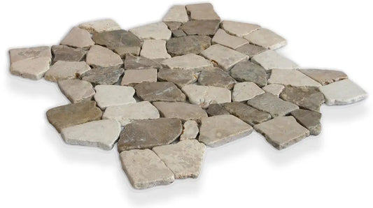 Random Large Beige & Tan Marble 18x18 