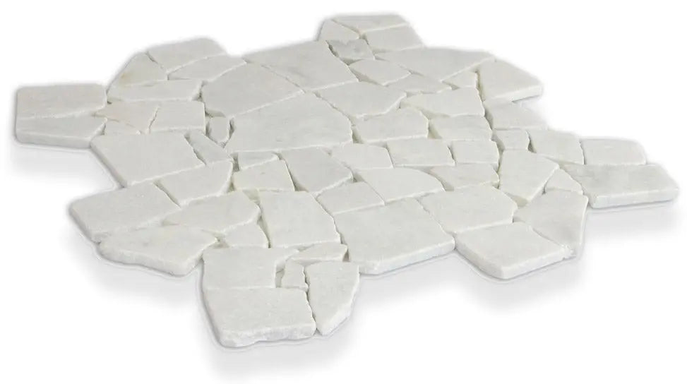 Shop Island Stone Random Large White Marble 18x18 | Artistic Tile & Stone