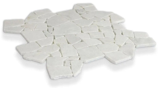 Shop Island Stone Random Large White Marble 18x18 | Artistic Tile & Stone