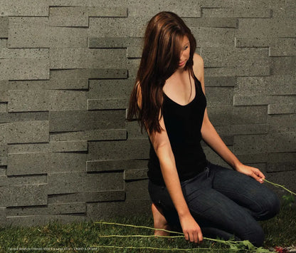 Cladding Large V-Tile Sandstone Mint 4x16 