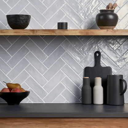 Shop SOHO Myorca Zellige Look Blue Satin 2x8 |   Artistic Tile & Stone