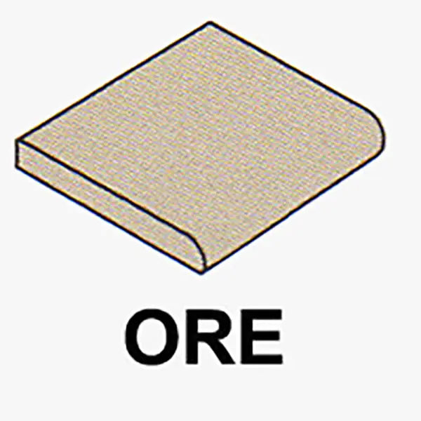 Shop Fujiwa Alcex 3x3 Surface Bullnose  (ORE) | Artistic Tile & Stone