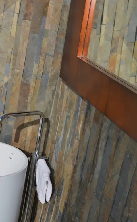 Cladding V-Parallels Silver Quartzite 7x23 