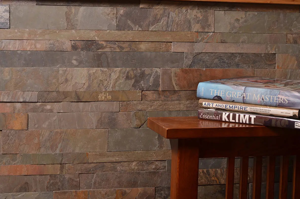 Cladding V-Parallels Silver Quartzite 7x23 