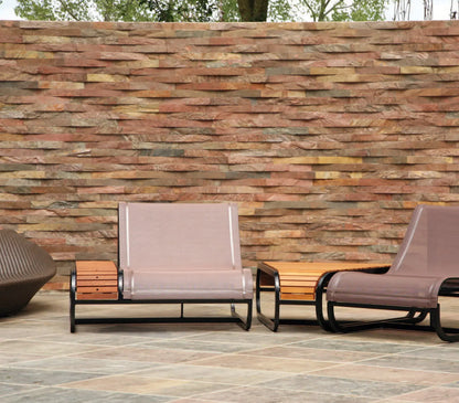 Cladding V-Parallels Silver Quartzite 7x23 