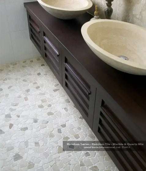 Random Beige & Tan Marble Mix 12x12 