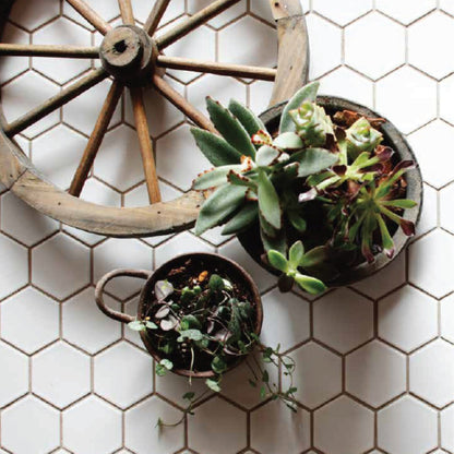 Shop Cepac Retro HEX-21B Gloss White Hex 2 inchÃƒâ€šÃ‚Â |Ãƒâ€šÃ‚Â Ãƒâ€šÃ‚Â  Artistic Tile & Stone