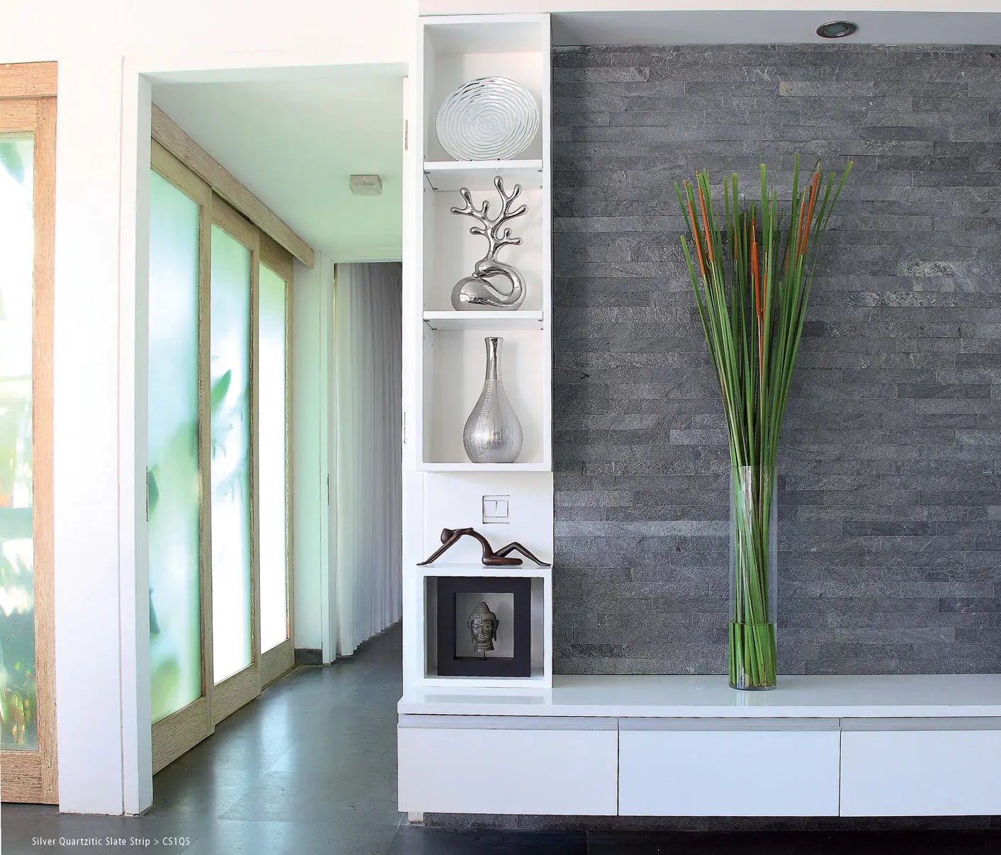 Cladding Strip Silver Quartzite 2x12 