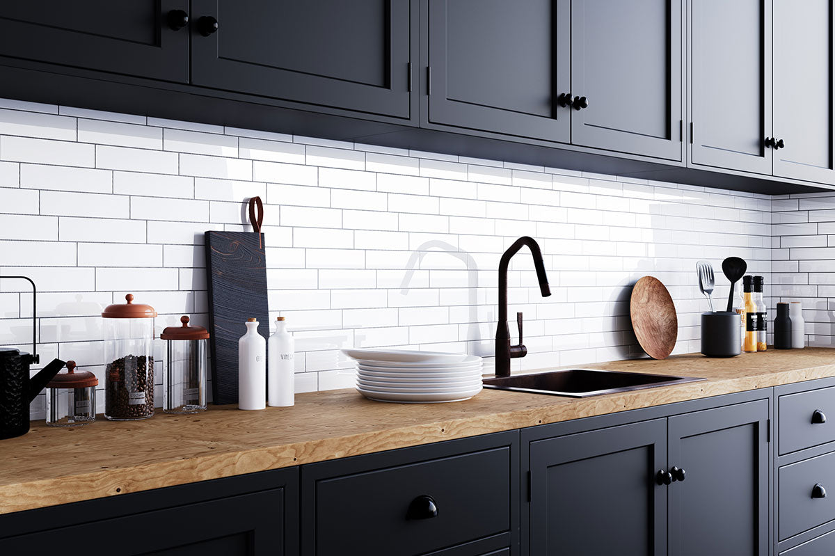 Tuxedo 2x8 Tile Gloss White