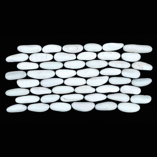 Stacked Pebble Timor White 6 x 11-3/4 